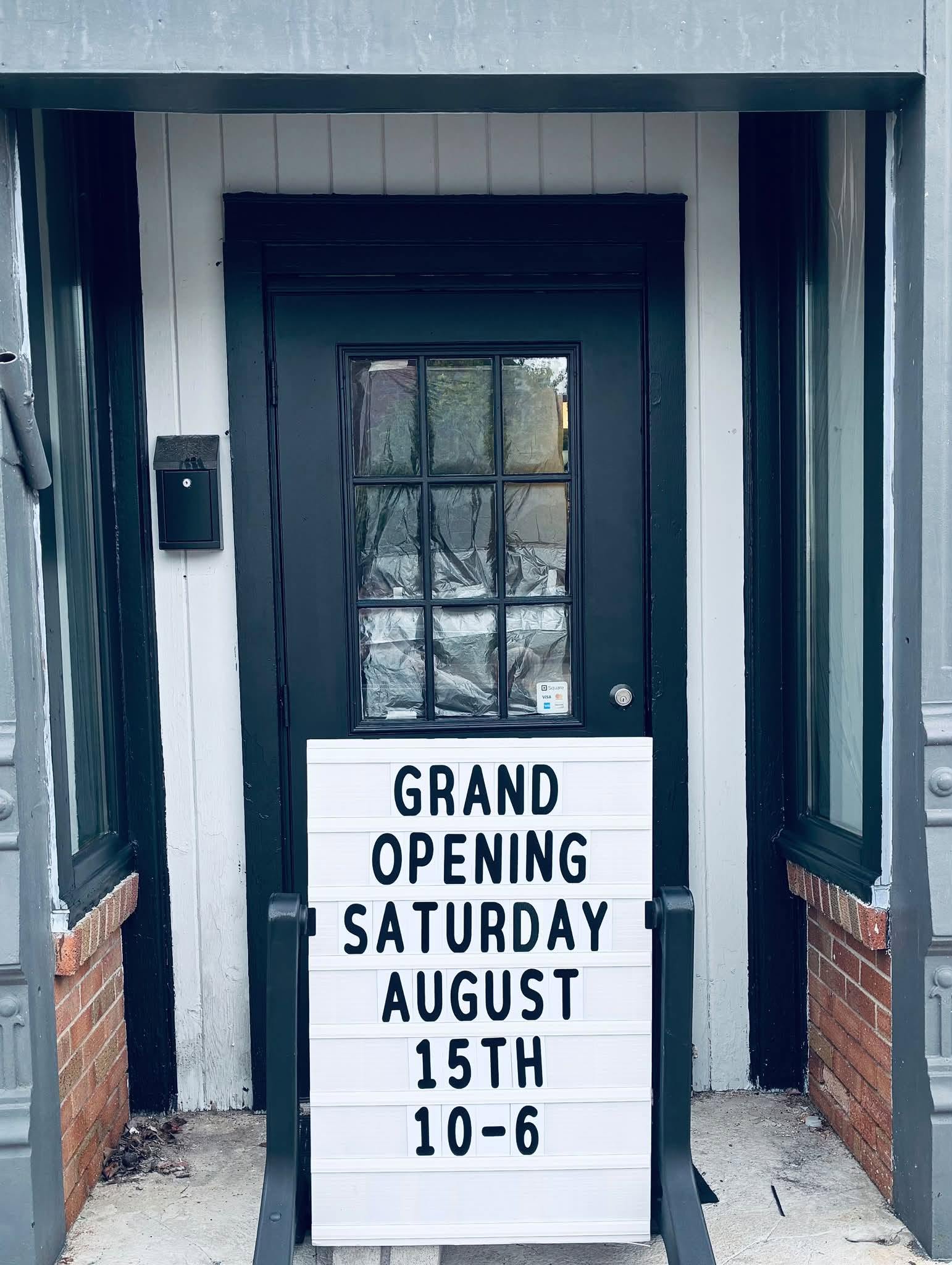 Black Moon Collective storefront — Grand Opening Saturday August 15th, 10 to 6